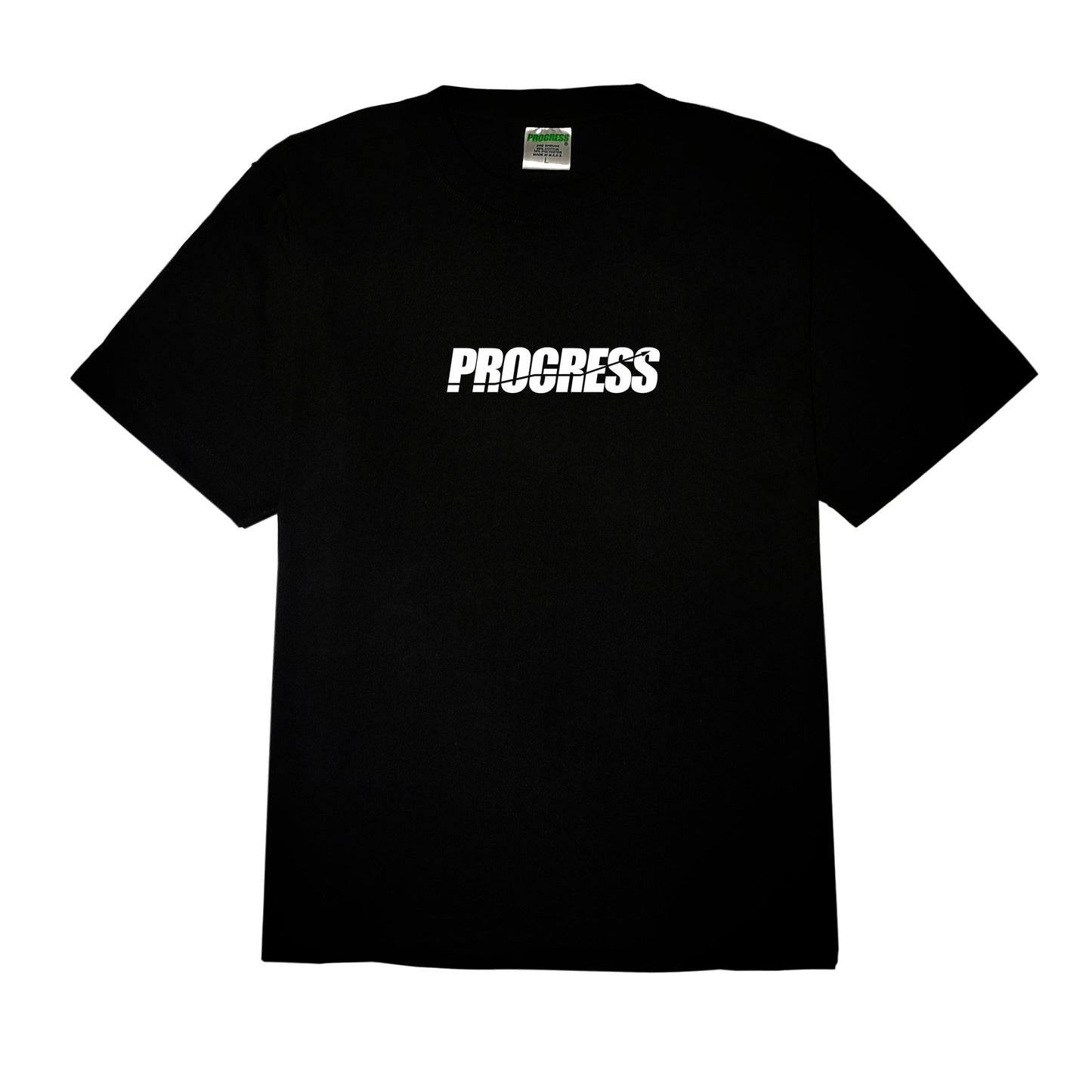 PROGRESS® Logo Tee White on Black