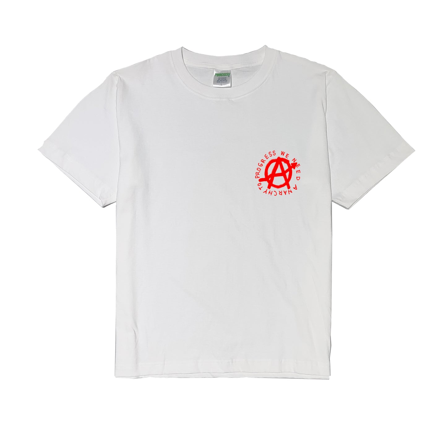 ANARCHY TO PROGRESS White (Regular Tee)