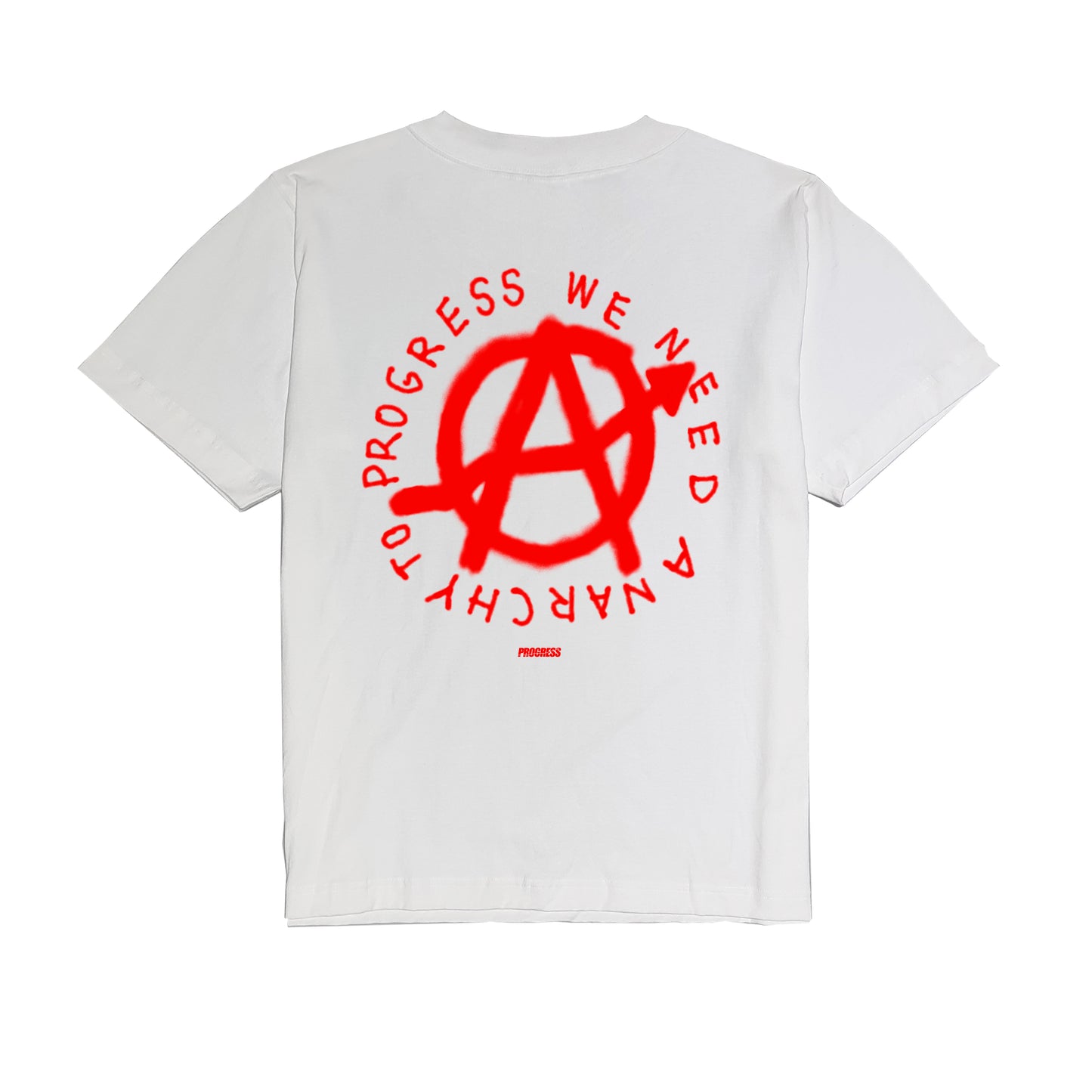 ANARCHY TO PROGRESS White (Regular Tee)
